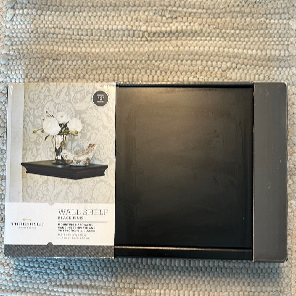 Threshold Black Wall Shelf